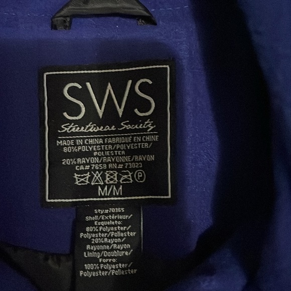 SWS (STREETWEAR SOCIETY) Classic Navy blue jacket - Picture 3 of 7